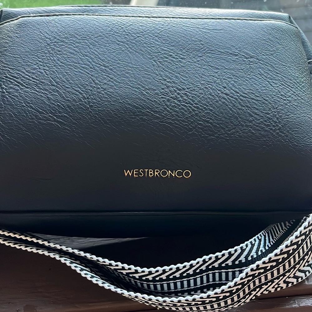 West Bronco Black Crossbody Bag